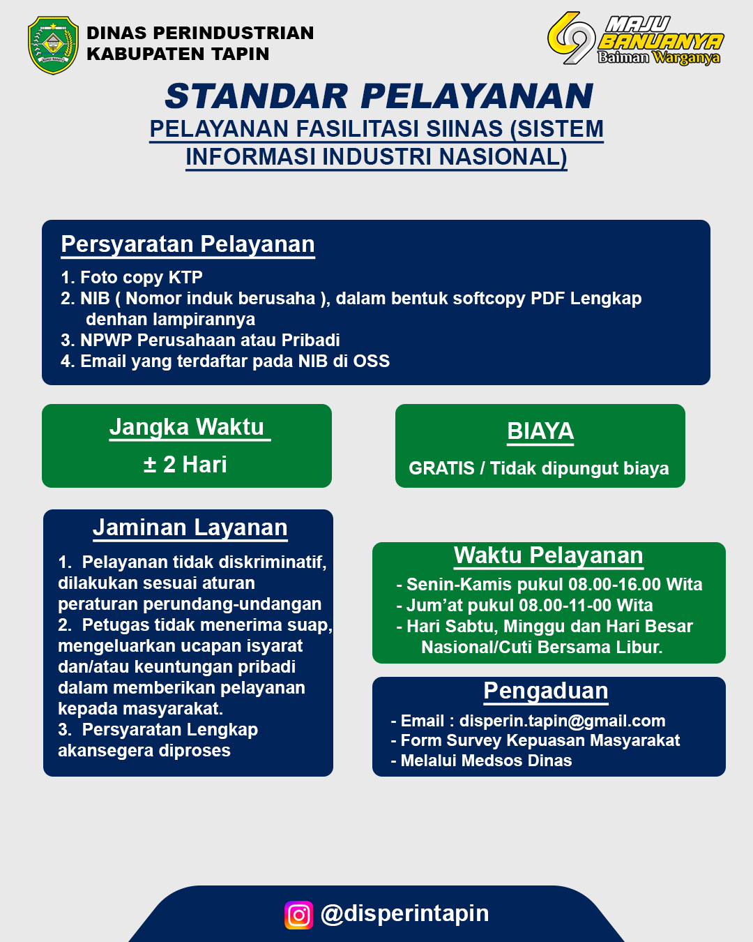 PELAYANAN FASILITASI SIINAS (SISTEM INFORMASI INDUSTRI NASIONAL)